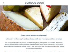 Tablet Screenshot of curiouscook.co.nz